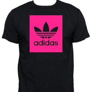 Adidas Hot Pink Logo Tee
